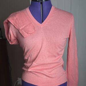 Faconnable Coral V-Neck Sweater for Women